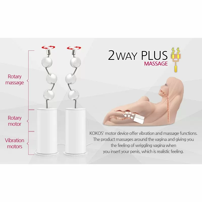 Привлекательная мини секс кукла Hera 3+ с вибрацией, ротацией и звуком – телесный