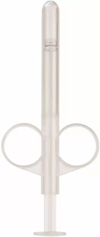 Туба для введения лубрикантов LUBE TUBE - CLEAR, 8,2 см, АБС-пластик, белый