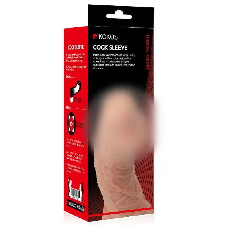 Насадка реалистик на фаллос с отверстием для мошонки EXTREME SLEEVE RES.001 Medium