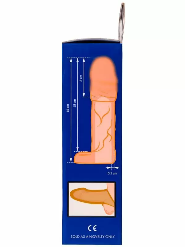 Реалистичная насадка-удлинитель TOYFA XLover, с кольцом-подхватом мошонки 16 см, TPE, телесный