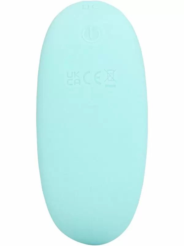 Тройной вибратор Breezy Blue, с пультом Д/У, 11,4 см, 10 скоростей, голубой