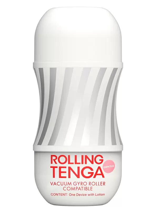 Нереалистичный мастурбатор Tenga Rolling Gyro Roller Cup Gentle, 15,5 см, ТПЭ, белый
