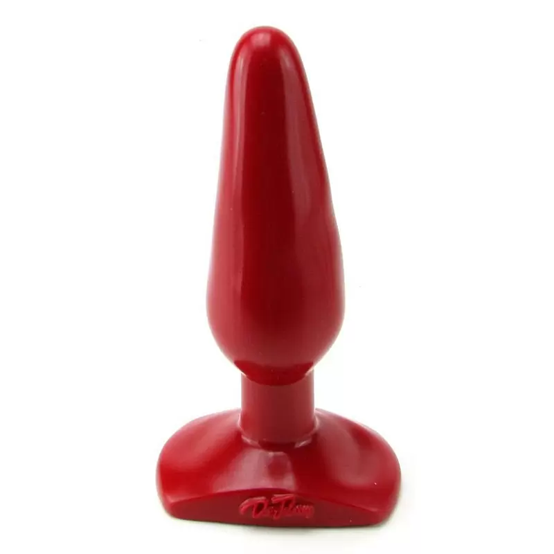 Тонкая анальная пробка Slim Medium среднего размера – красная