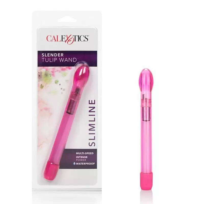 Мультискоростной вибромассажер Slender Tulip Wand – розовый