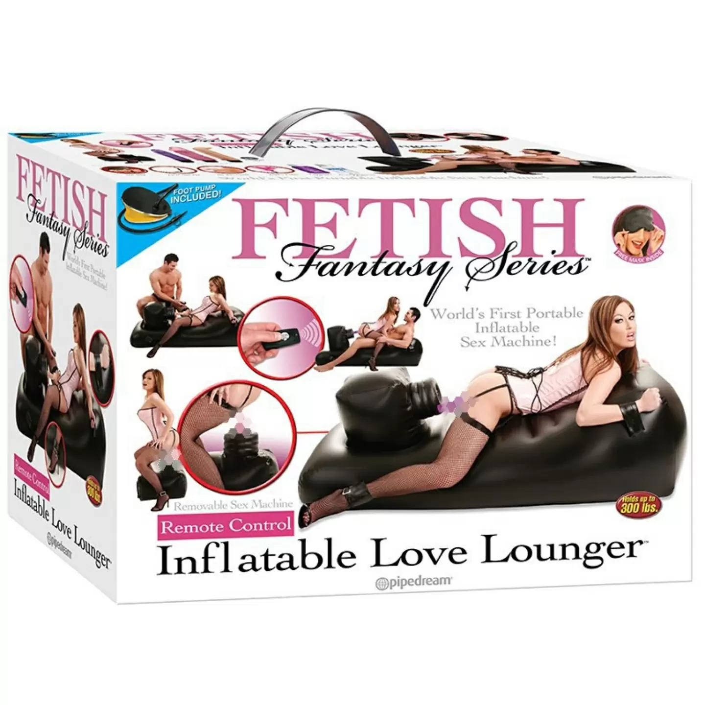 Надувная кушетка с вибростимулятором Inflatable Love Lounger – черный