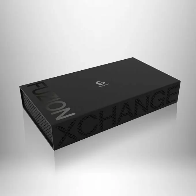 Премиальный набор для мужчин 2 в 1 Rocks Off Fuzion Xchange: массажер простаты, анальная вибропробка. 10 режимов вибрации, пульт ДУ, силикон, 13 см.