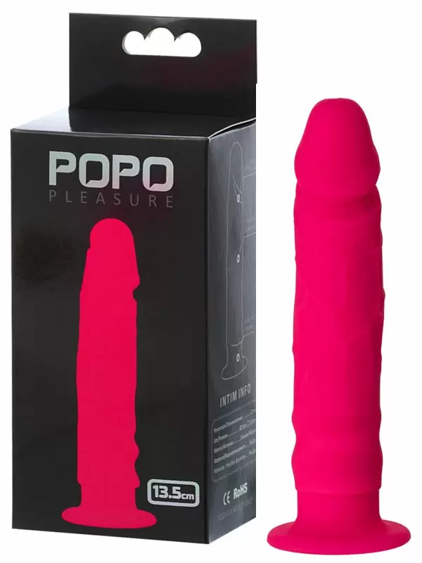 Реалистичный фаллоимитатор TOYFA POPO Pleasure на присоске – розовый