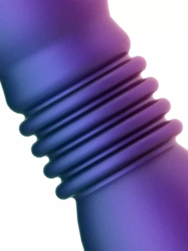 Анальная вибропробка EDC Supernova, 13, 8 см, с поступательными движениями, силикон, фиолетовый 