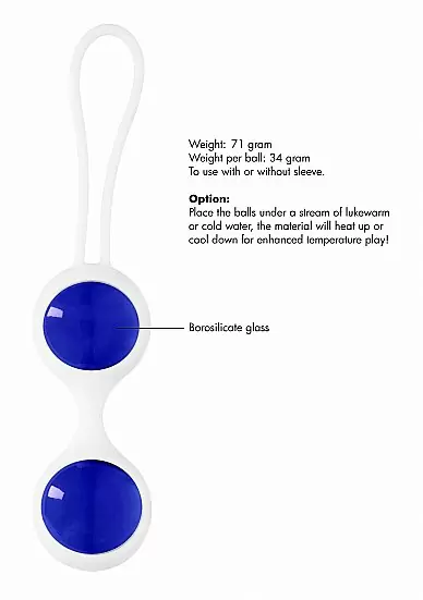 Вагинальные шарики Chrystalino Ben Wa (Medium)