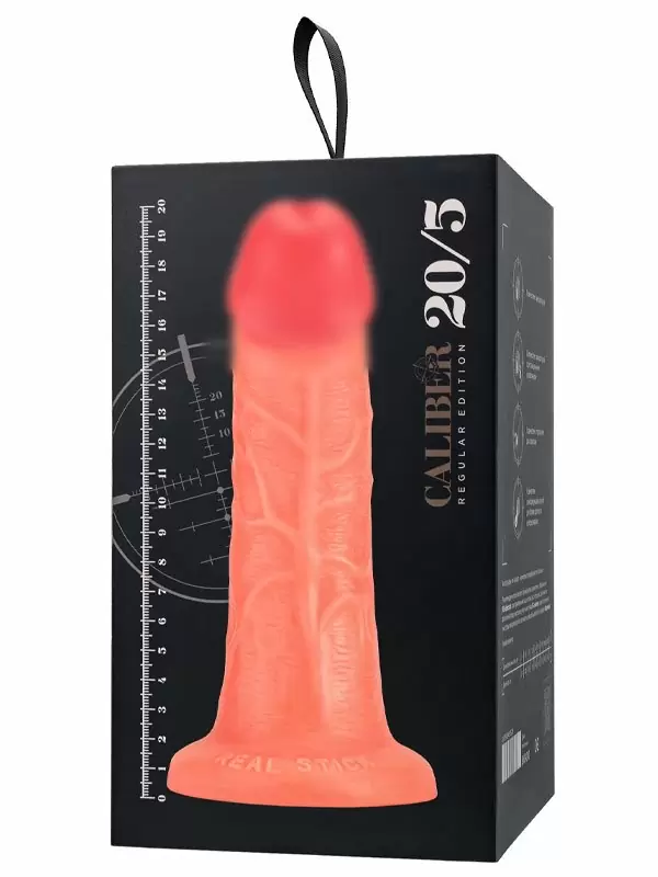 Реалистичный фаллоимитатор TOYFA RealStick CALIBER, 20 см, ПВХ