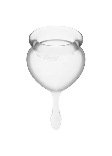 Набор менструальных чаш Satisfyer Feel good Menstrual Cup, 15 и 20 мл, силикон, прозрачный