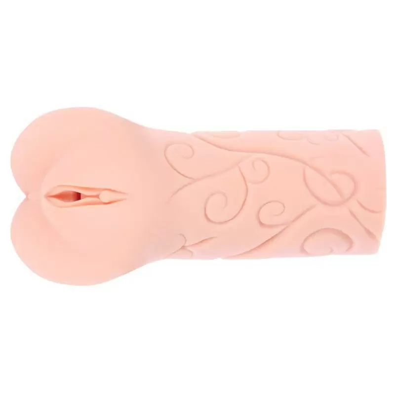 Декорированный мастурбатор-вагина Tattoo с крупной рельефной точкой G – телесный 