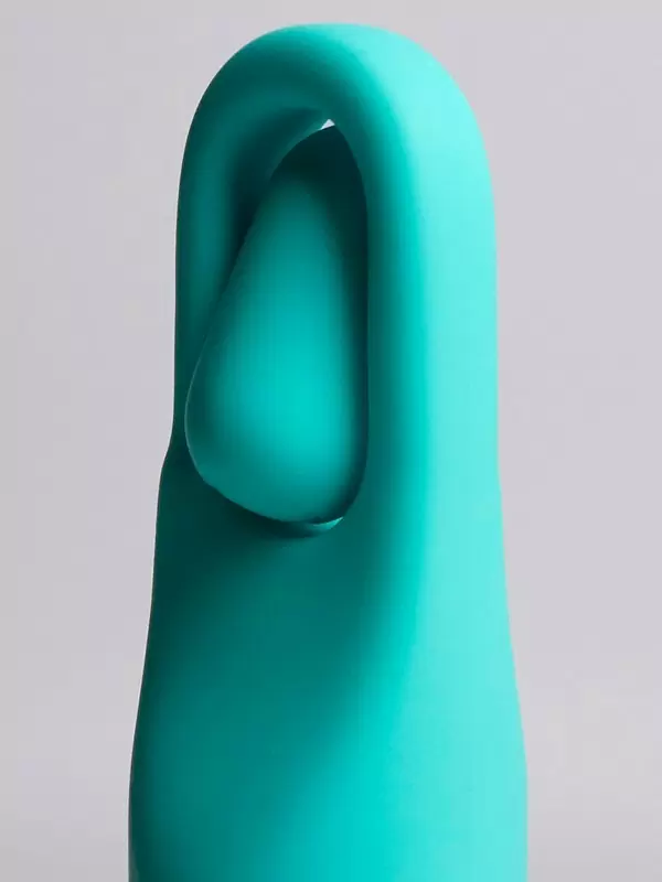 Многофункциональная вибропуля Youvic, 17,1 см, 10 режимов, с кисточкой, силикон, бирюзовый