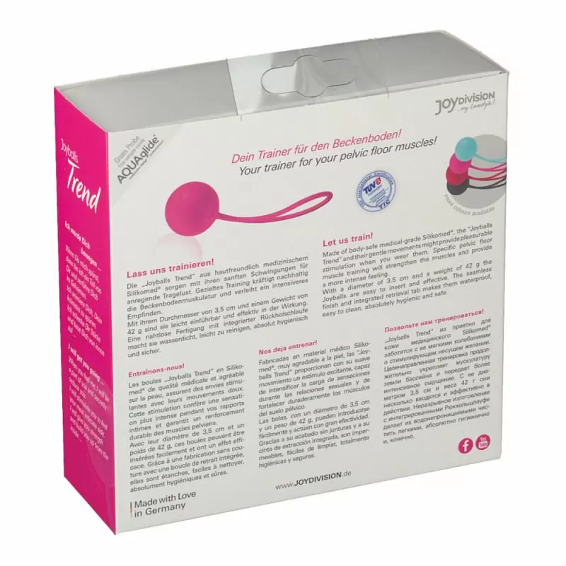 Вагинальный шарик Joyballs Trend со смещенным центром тяжести – розовый