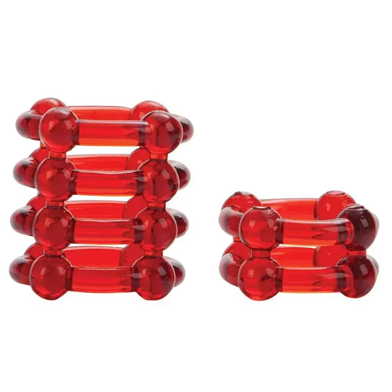 Набор из 2-х эрекционных колец Colt Enhancer Rings – красный