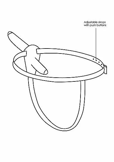 Двойной страпон Adjustable с вибрацией