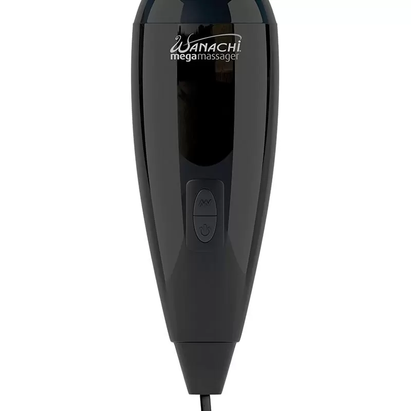 Огромный вибромассажер Mega Wanachi многофункциональный – черный