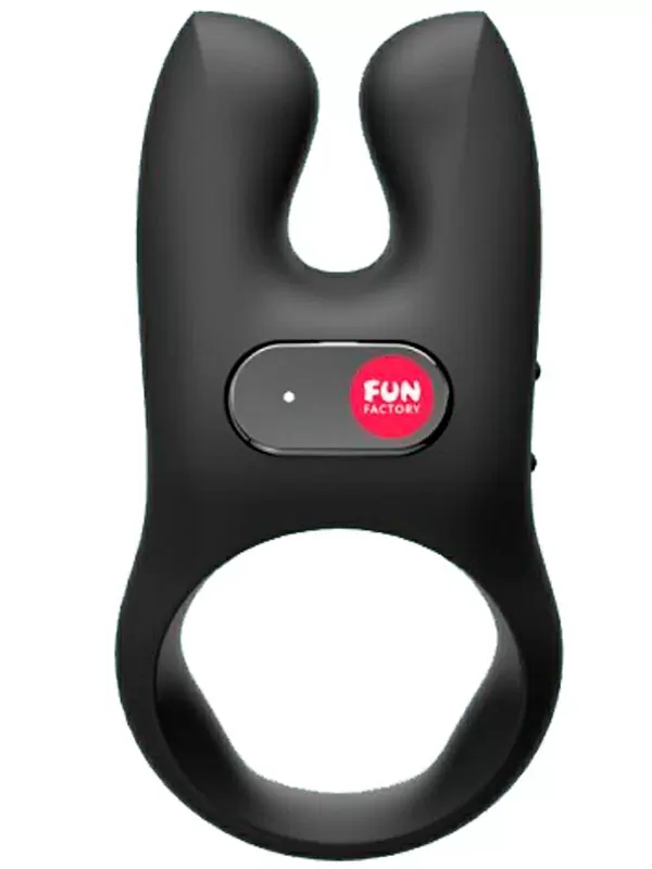Эрекционное виброкольцо Fun Factory NOS, 2 мотора, 4 скорости, черное