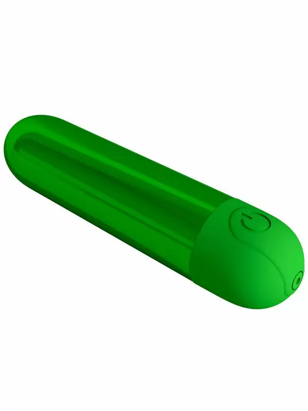 Перезаряжаемая вибропуля Baile Kiwi, 10 режимов, 8 см, зеленая