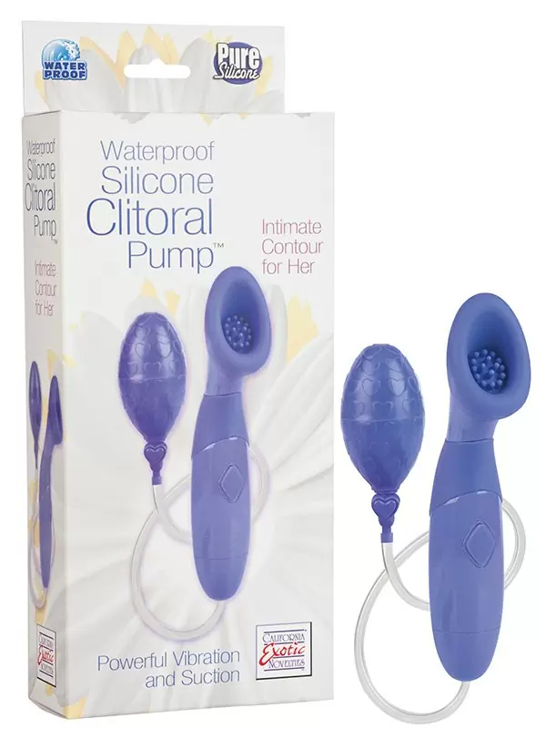 Помпа для клитора с вибрацией Waterproof Silicone Clitoral Pumps