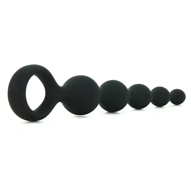 Анальная цепочка Perles D'Lux короткая – черная