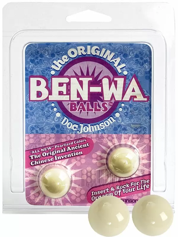 Вагинальные шарики Ben Wa Balls – слоновая кость