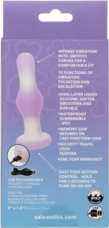 Элегантная анальная вибропробка LAVENDER HAZE BULB PROBE, 10 режимов, 10,25 см, лавандовый