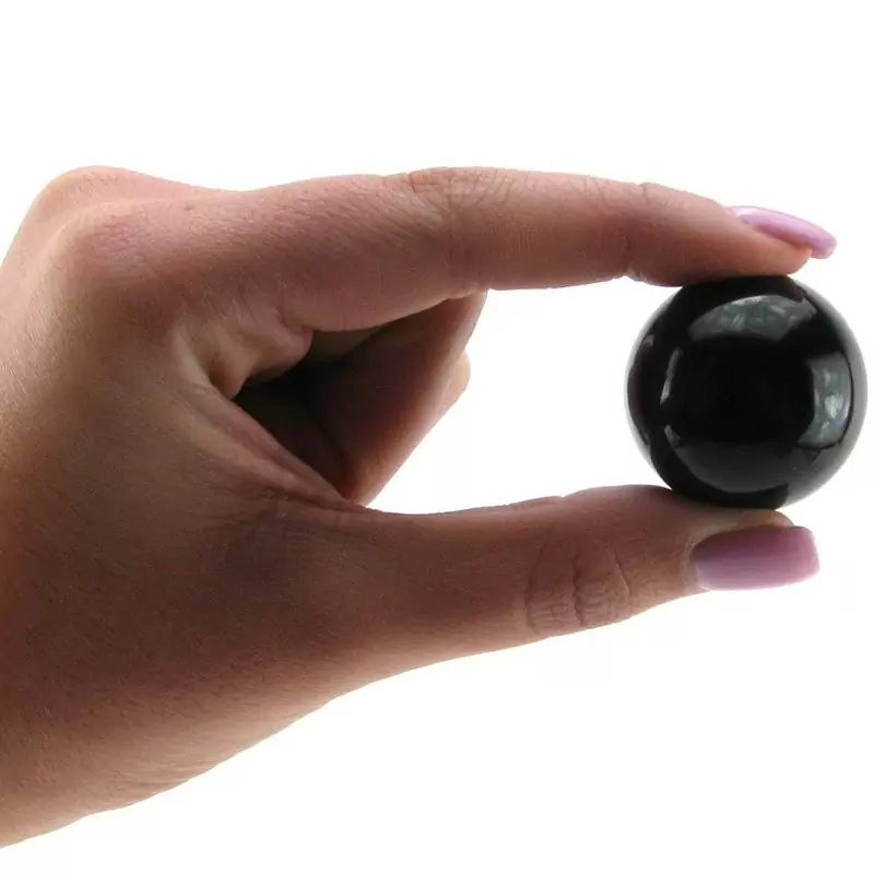 Вагинальные шарики Medium Black Glass Ben-Wa Balls