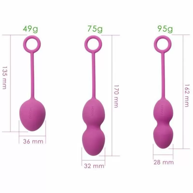 Nova Ball Фиолетовый Вагинальные шарики со смещенным центром тяжести