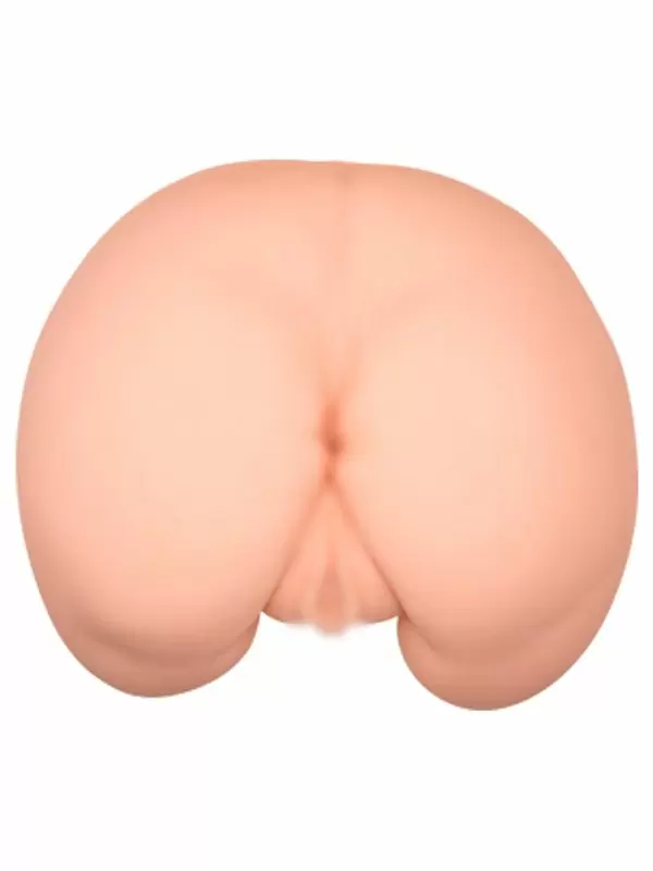 Реалистичный мастурбатор Baile, попка с двумя вибропулями, два отверстия, телесный