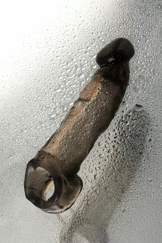 Увеличивающая насадка на пенис TOYFA XLover с петлей на мошонку – серый