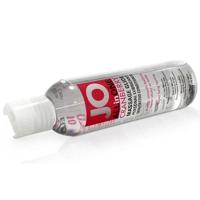 Массажное масло на силиконовой основе All-In-One Cranberry с ароматом клюквы – 120 мл