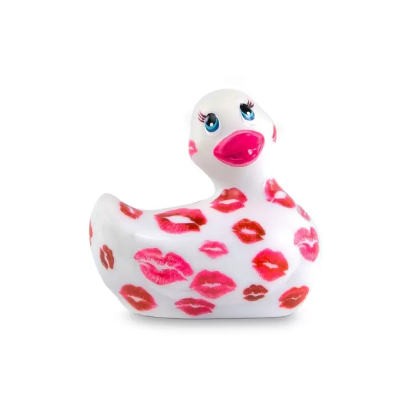 Вибратор-уточка Big Teaze Toys I Rub My Duckie 2.0, красно-белый