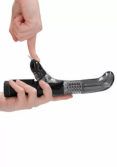 ВИБРАТОР КРОЛИК ROTATING DOLPHIN - черный