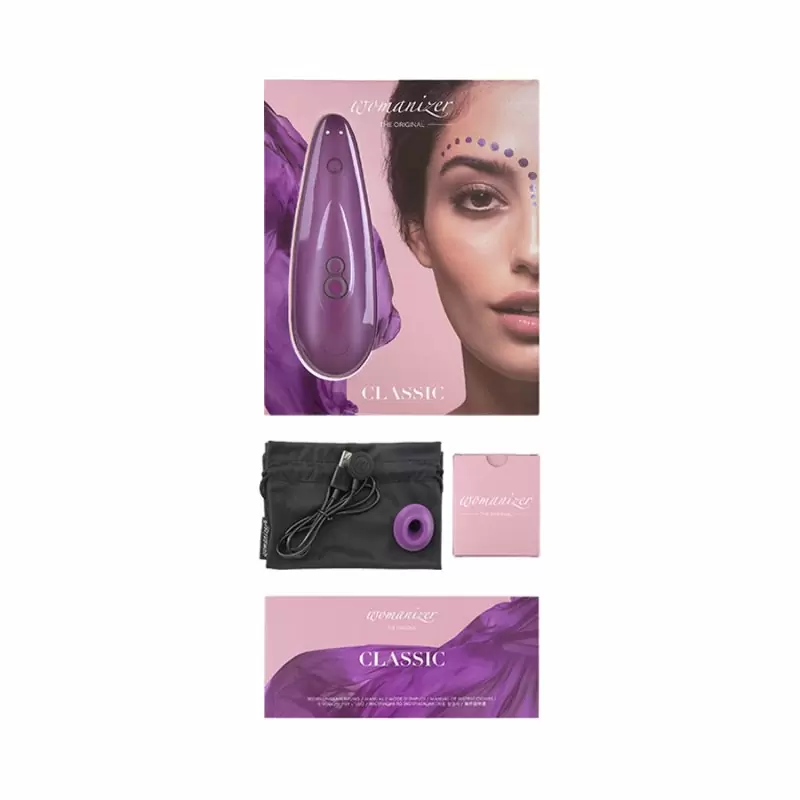 Вакуумный стимулятор клитора Womanizer Classic - фиолетовый