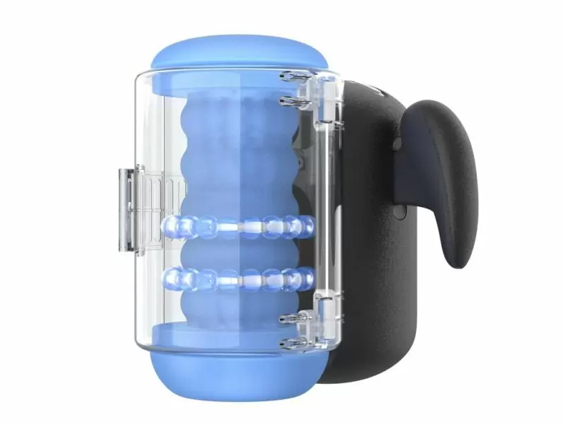 Инновационный робот-мастурбатор Black Knight Massaging Beads, Amovibe