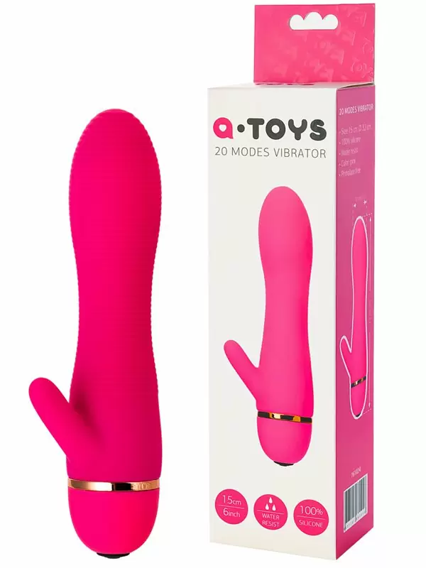 Вибростимулятор точки G TOYFA A-Toys с клиторальным отростком – розовый