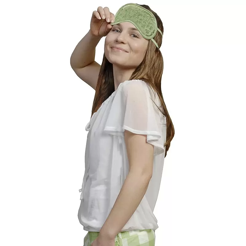 Маска для сна Алоэ Вера/Витамин Е - Садовая зеленая