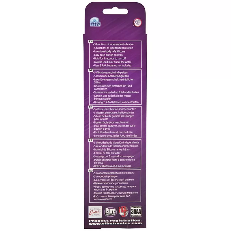 Водонепроницаемый вращающийся вибромассажер Harlow