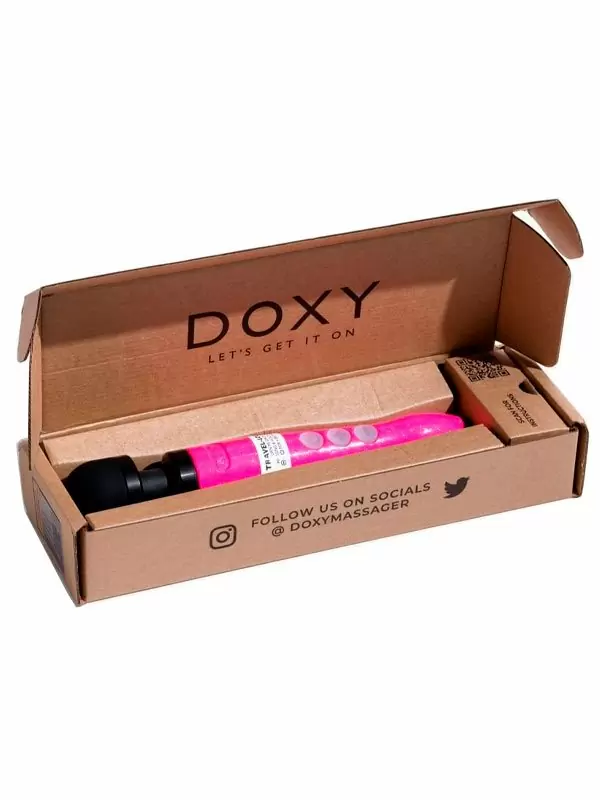 Мощный вибратор Doxy Die Cast 3R, 28 см, силикон, розовый