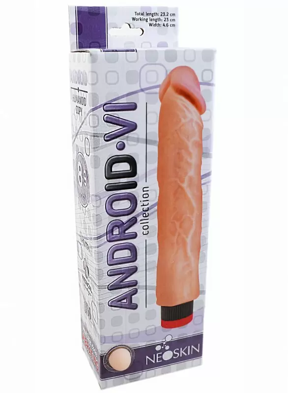 Большой реалистичный вибромассажер NeoSkin Android-VI 8.9