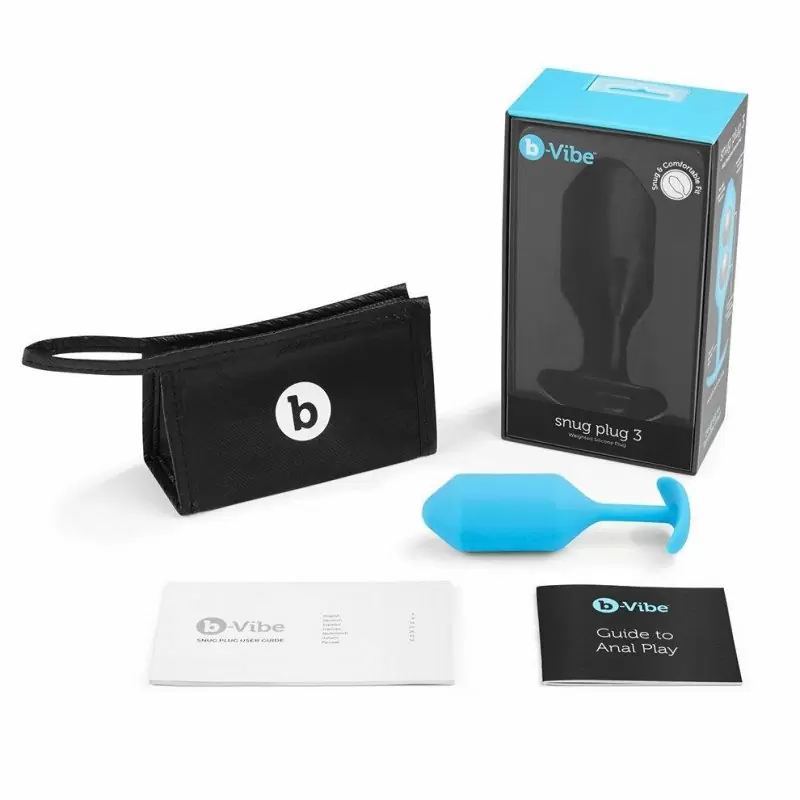 Профессиональная пробка для ношения Snug Plug 3 с утяжелением – голубой