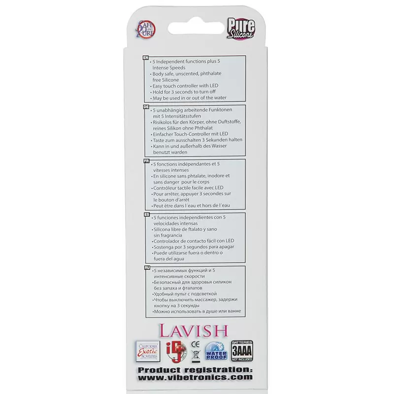 Вибромассажер Body & Soul Lavish – розовый