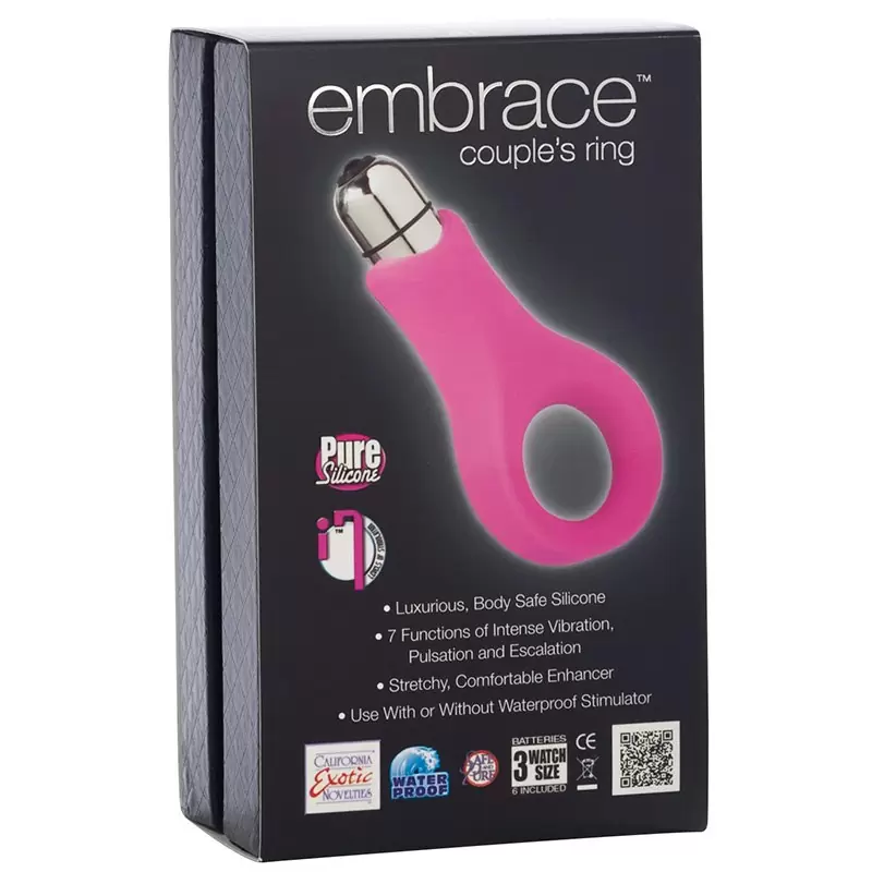 Вибро-кольцо Embrace Couple’s Ring – розовое