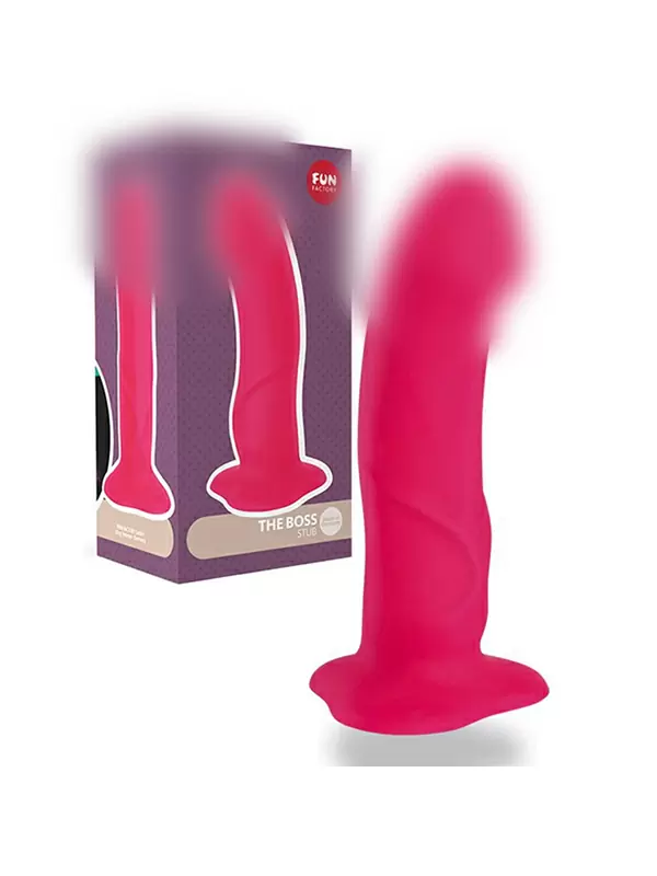 Крупный фаллоимитатор Fun Factory The Boss Stub, 18 см, силикон, розовый