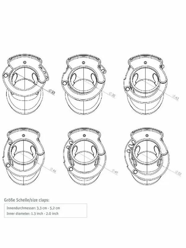 Пояс верности для мужчин Mystim 2, 8,2 см, серебристый