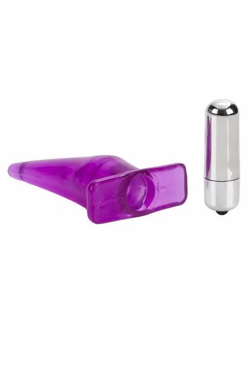 Анальная пробка с вибрацией Mini Vibro Tease фиолетовая