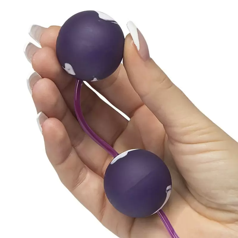 Вагинальные шарики Oscilating Duo Balls – фиолетовый