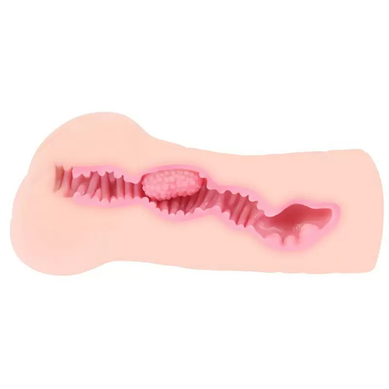 Декорированный мастурбатор-вагина Tattoo с крупной рельефной точкой G – телесный 