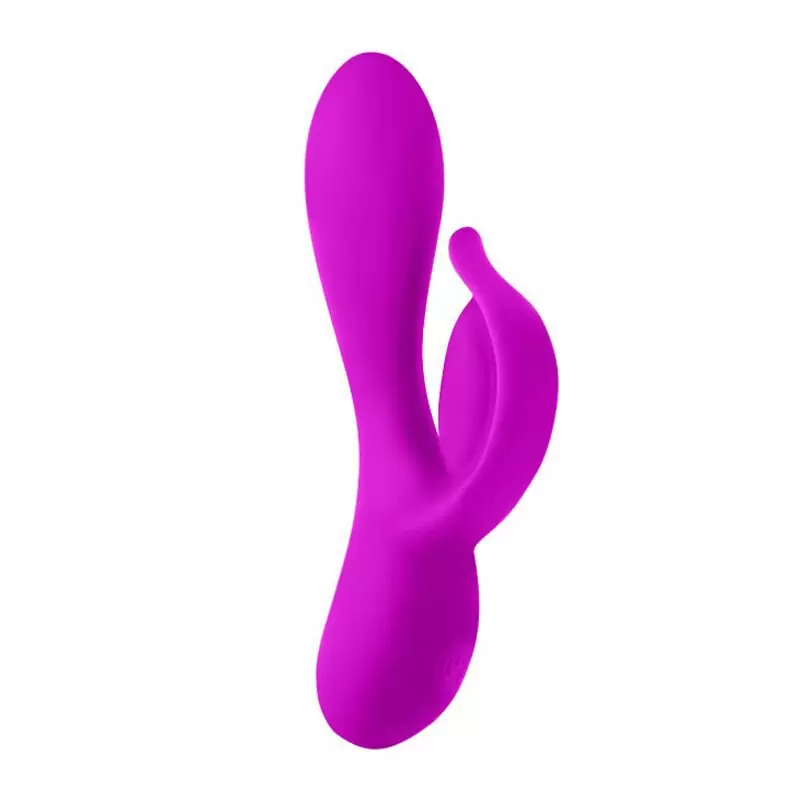 Перезаряжаемый вибратор Philip с клиторальным стимулятором-лепестком – пурпурный